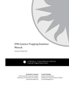 ForestGEO Camera Trapping Database Manual