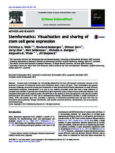 Stem Cell Research, 387–395  Available online at www.sciencedirect.com www.elsevier.com/locate/scr