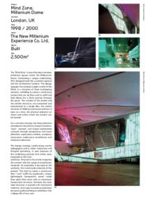 Zaha Hadid Architects  Project Mind Zone, Millenium Dome