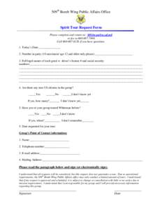 Microsoft Word - Whiteman AFB Spirit Tour request form