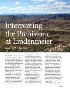 Interpreting the Prehistoric at Lindenmeier Home of Ice Age Man sue kenney