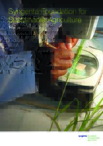 Syngenta Foundation for Sustainable Agriculture Review Review