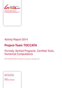 IN PARTNERSHIP WITH: Université Paris-Sud (Paris 11) Activity ReportProject-Team TOCCATA