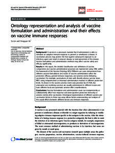 Lin and He Journal of Biomedical Semantics 2012, 3:17 http://www.jbiomedsem.com/contentRESEARCH  JOURNAL OF