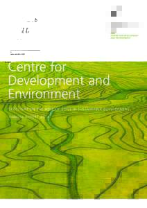 Sustainability / Sustainable development / Natural environment / Environmentalism / University of Bern / Education for sustainable development / International development / Sustainable Development Goals / Centre for Development and Enterprise / World Resources Forum