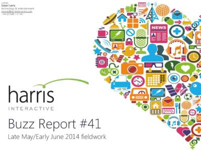 Harris Interactive Buzz Report May-June 2014 #41