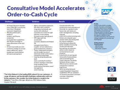 Consultative Model Accelerates Order-to-Cash Cycle Challenges Solutions