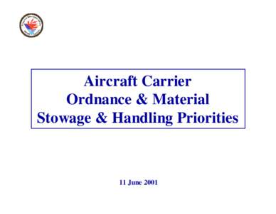 Aircraft Carrier Ordnance & Material Stowage & Handling Priorities 11 June 2001