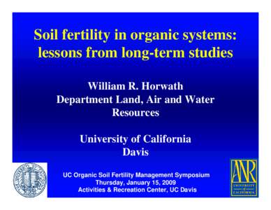The role of soil organic matter and its impact on crop production
