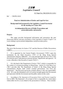 立法會 Legislative Council LC Paper No. CB[removed]) Ref  : CB2/PL/AJLS