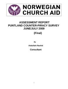 ASSESSMENT REPORT PUNTLAND COUNTER-PIRACY SURVEY JUNE/JULYFinal) By