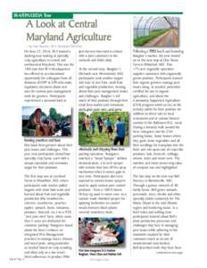 IR-4/EPA/USDA Tour  A Look at Central Maryland Agriculture — by Van Starner, IR-4 Assistant Director On June 22, 2016, IR-4 hosted a