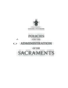 roman Catholic  Diocese of Rochester Policies for the