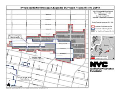 (Proposed) Bedford Stuyvesant/Expanded Stuyvesant Heights Historic District