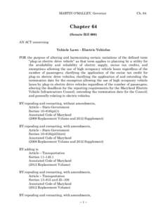 2013 Regular Session  - Senate Bill 600 Chapter