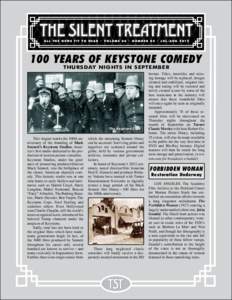ALL THE NEWS FIT TO HEAR • VOLUME 06 • NUMBER 04 • JUL/AUGYEARS OF KEYSTONE COMEDY THURSDAY NIGHTS IN SEPTEMBER  The Keystone Cops
