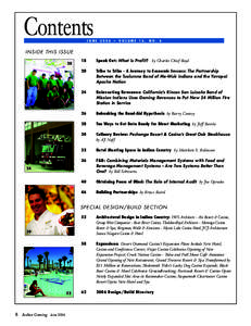 Contents  JUNE 2006 – VOLUME 16, NO. 6 INSIDE THIS ISSUE 20