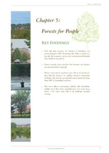 Chapter 5: Forests for People  Chapter 5: Forests for People Key Findings •