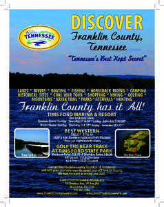 DISCOVER Franklin County, Tennessee “Tennessee’s Best Kept Secret”