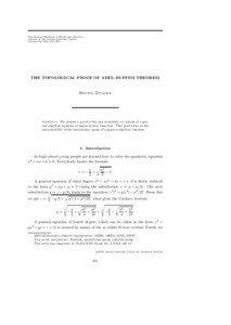 Topological Methods in Nonlinear Analysis Journal of the Juliusz Schauder Center Volume 16, 2000, 253–265