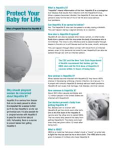 Protect Your Baby for Life, When a Pregnant Woman Has Hepatitis B