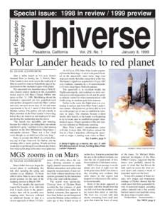 Jet Propulsion Laboratory Special issue: 1998 in review[removed]preview  Universe