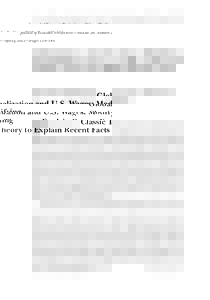 Globalization and U.S. Wages: ModifyingClassic Theory to Explain Recent Facts