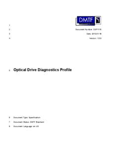 Opitcal Disk Drive Diagnostics Profile