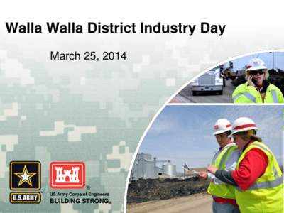Walla Walla District Industry Day March 25, 2014 US Army Corps of Engineers  BUILDING STRONG®