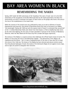 Microsoft Word - Remembering the Nakba.doc