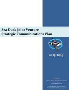 Sea Duck Joint Venture Strategic Communications Plan