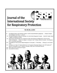 Journal of the International Society for Respiratory Protection ────────────────────────────────────────────────────