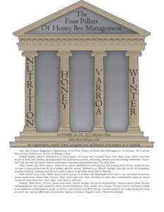 The Four Pillars Of Honey Bee Management N U