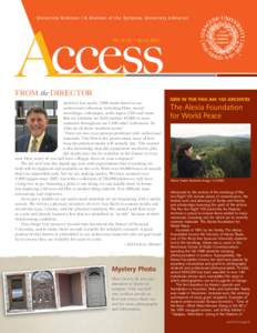 University Archives Access Newsletter
