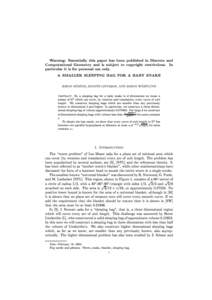 Warning: Essentially this paper has been published in Discrete and Computational Geometry and is subject to copyright restrictions. In  particular it is for personal use only.