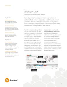 Datasheet  Bromium LAVA Live Attack Visualization and Analysis Key Benefits STRATEGIC INTELLIGENCE