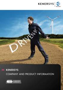 K E N E RSYS COMPANY AND PRODUCT INFORMATION KENERSYS KENERSYS is a specialist for onshore multi-megawatt turbines especially developed for low and medium wind speed sites, a market segment that will