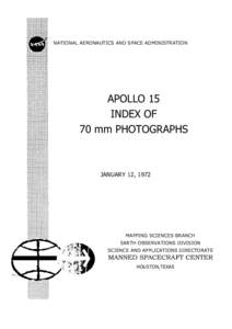 Lunar Orbiter program / Apollo 1 / Apollo Command/Service Module / Apollo / Moon / Spaceflight / Apollo program / Apollo 15