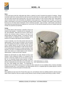 Microsoft Word - Minerals Thematic and Fact Sheets - Fact Sheets - Nickel - Formatted.DOCX