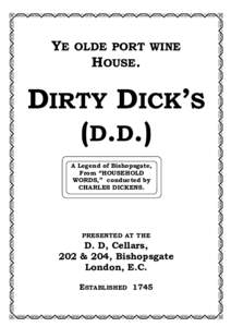 Dirty Dick booklet A5  set fro creo printer 2011