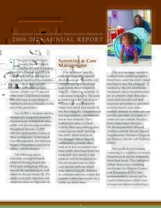 CHILDHOOD LEAD POISONING PREVENTION PROGRAMANNUAL REPORT T