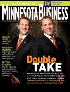 CONTENTS MinnesotaBusiness Magazine Volume 17 No 7 LE A DE RS H I P  l