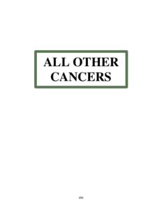 ALL OTHER CANCERS 406  REPORT ON CANCER I N NEVADA[removed]