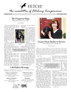 FETCH!  the newsletter of Fetching Companions Holiday Issue