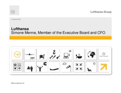 14 JanuaryLufthansa Simone Menne, Member of the Executive Board and CFO  lufthansagroup.com