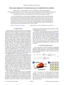 PHYSICAL REVIEW E 92, Pattern phase diagram for two-dimensional arrays of coupled limit-cycle oscillators Roland Lauter,1,2 Christian Brendel,1 Steven J. M. Habraken,1 and Florian Marquardt1,2 1
