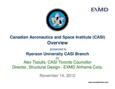 Microsoft PowerPoint - Agenda item 11 - extra doc - Ryerson CASI - November 14, 2012.ppt