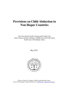 Provisions on Child Abduction in Non-Hague Countries