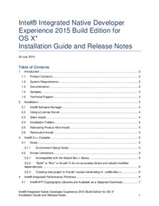 Intel® Integrated Native Developer Experience 2015 Build Edition for OS X* Installation Guide and Release Notes