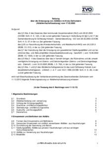 Satzung über die Entsorgung von Abfällen im Kreis Ostholstein (Abfallwirtschaftssatzung) vomAufgrund -
